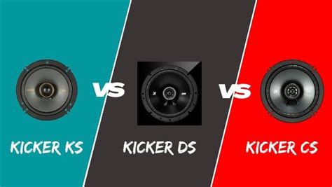 The Kicker DS speakers are ok. . Kicker ds vs cs